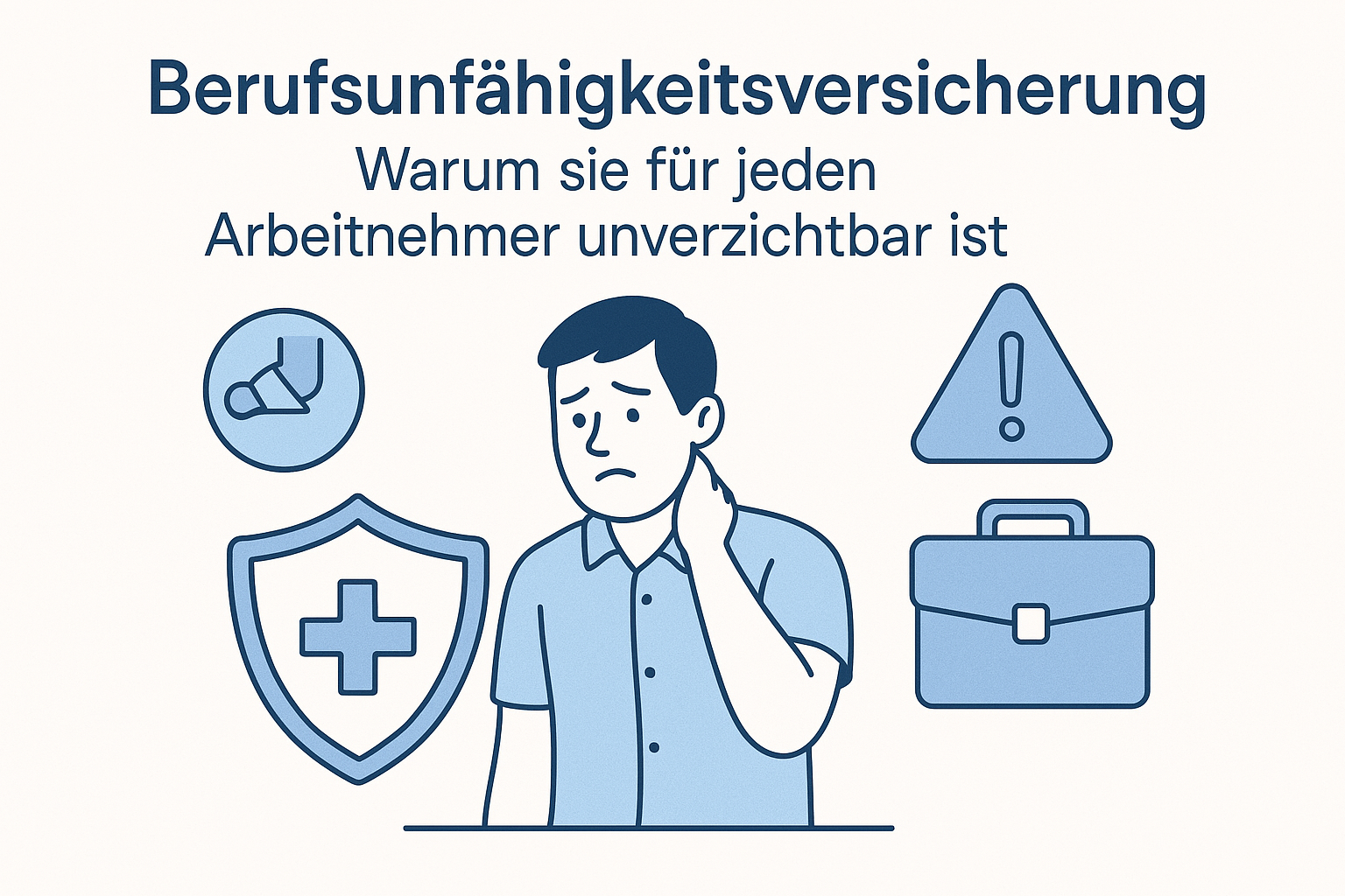 Titelbild für Berufsunfähigkeitsversicherung: Warum sie für jeden Arbeitnehmer unverzichtbar ist